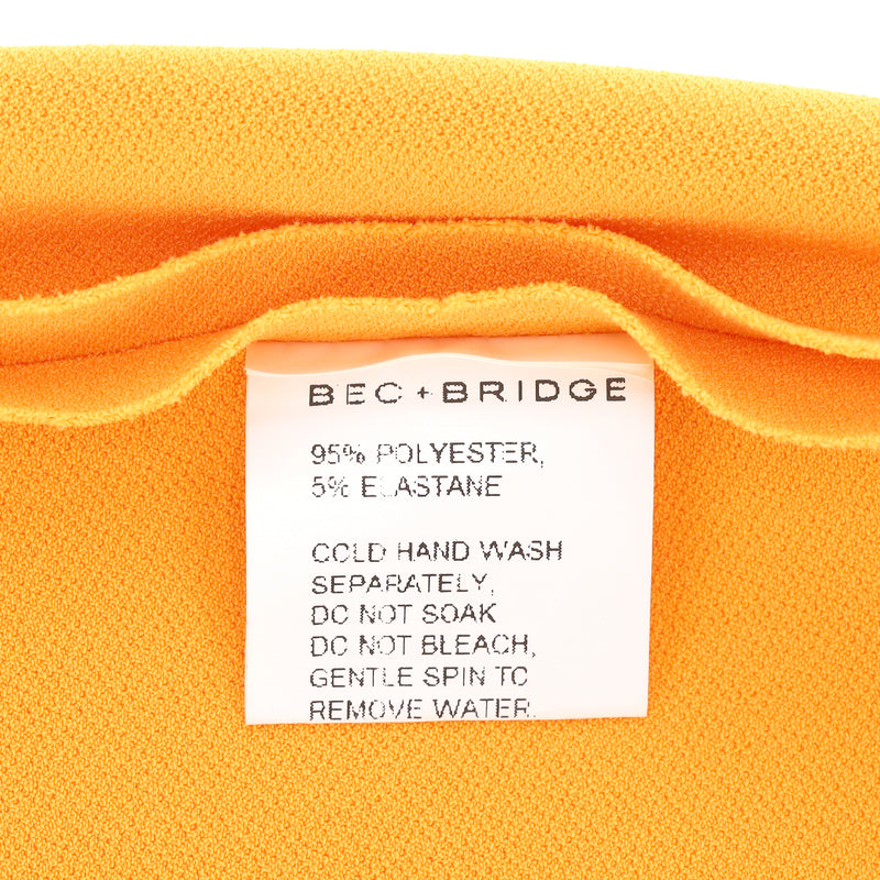 Bec + Bridge Asymmetric One-Shoulder Midi Dress. Size 6UK