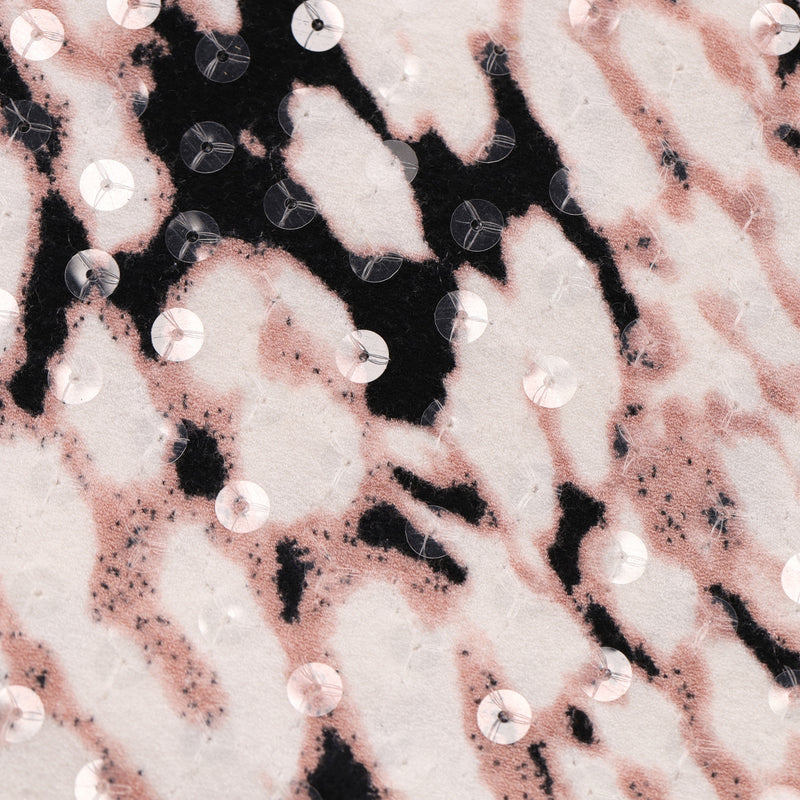 Blumarine Sequin Embellished Printed Dress. Size 44IT