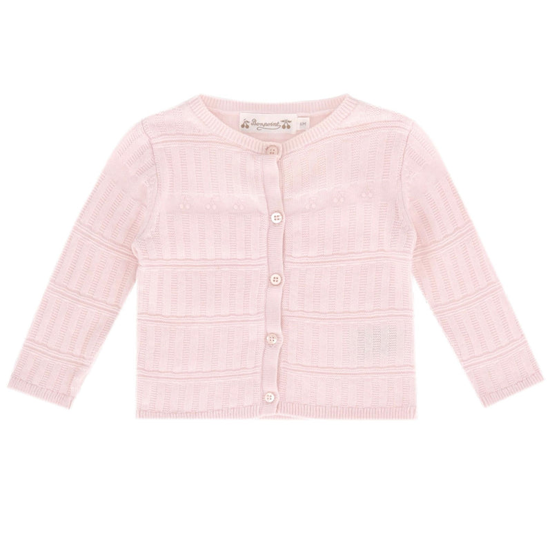 Bonpoint Baby Girl Wool & Cotton Cardigan & Leggings Set. Size 6M