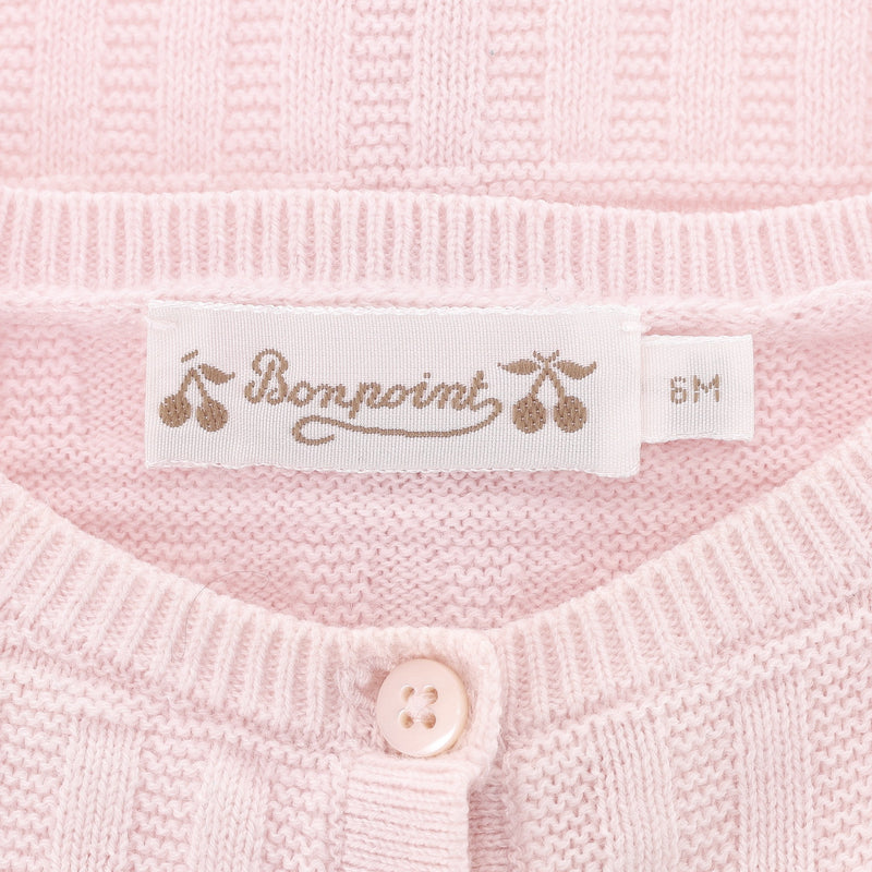 Bonpoint Baby Girl Wool & Cotton Cardigan & Leggings Set. Size 6M