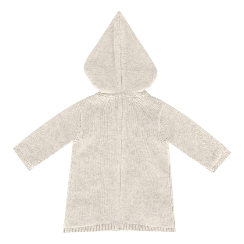 Bonpoint Baby Girl Wool & Cotton Knitted Hooded Top. Size 3M