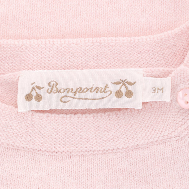 Bonpoint Baby Girl Cashmere & Cotton Knitted Top & Trousers Set. Size 3M