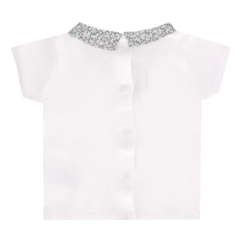 Bonpoint Baby Girl Cotton Top & Bloomer Set. Size 6M