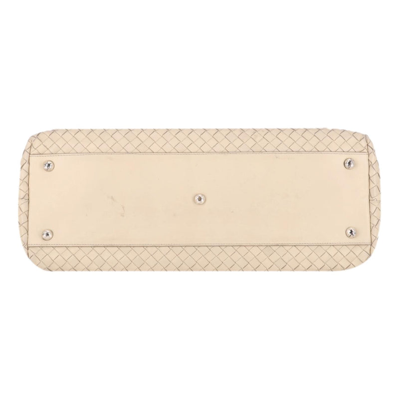 Bottega Veneta Intrecciato Leather Embroidered Trim Tote Bag