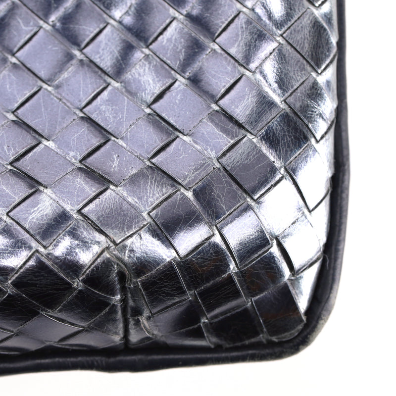 Bottega Veneta Metallic Intrecciato Leather Tote Bag