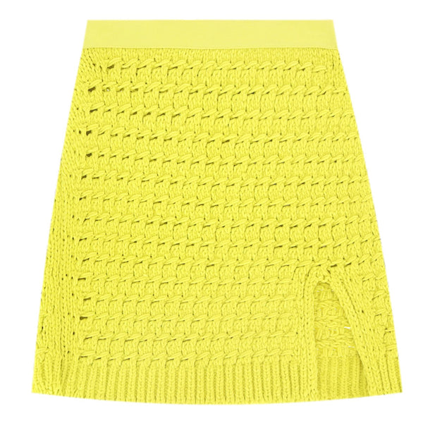 Bottega Veneta Cable Knit Chenille Mini Skirt. Size S