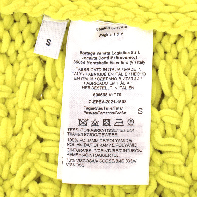 Bottega Veneta Cable Knit Chenille Mini Skirt. Size S