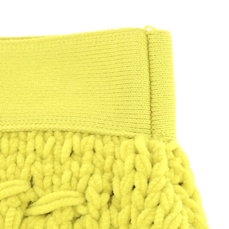 Bottega Veneta Cable Knit Chenille Mini Skirt. Size S