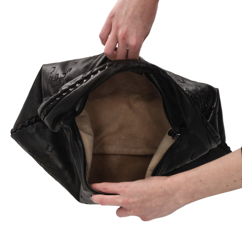 Bottega Veneta Nappa Intrecciato Leather Large Veneta Hobo Bag