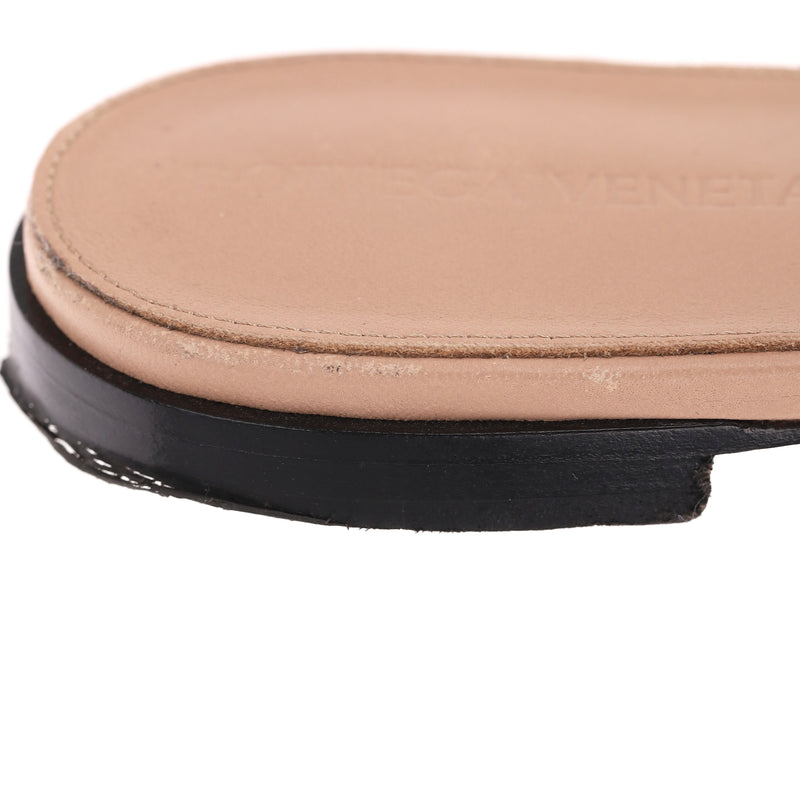 Bottega Veneta Intrecciato Leather Lido Sandals. Size 35