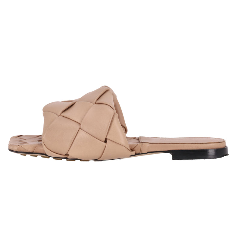 Bottega Veneta Intrecciato Leather Lido Sandals. Size 35