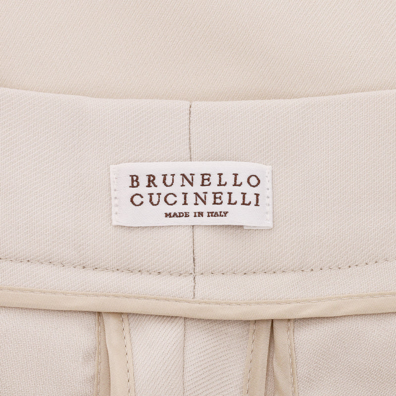 Brunello Cucinelli Wool Blend Wide Leg Trousers. Size 38IT