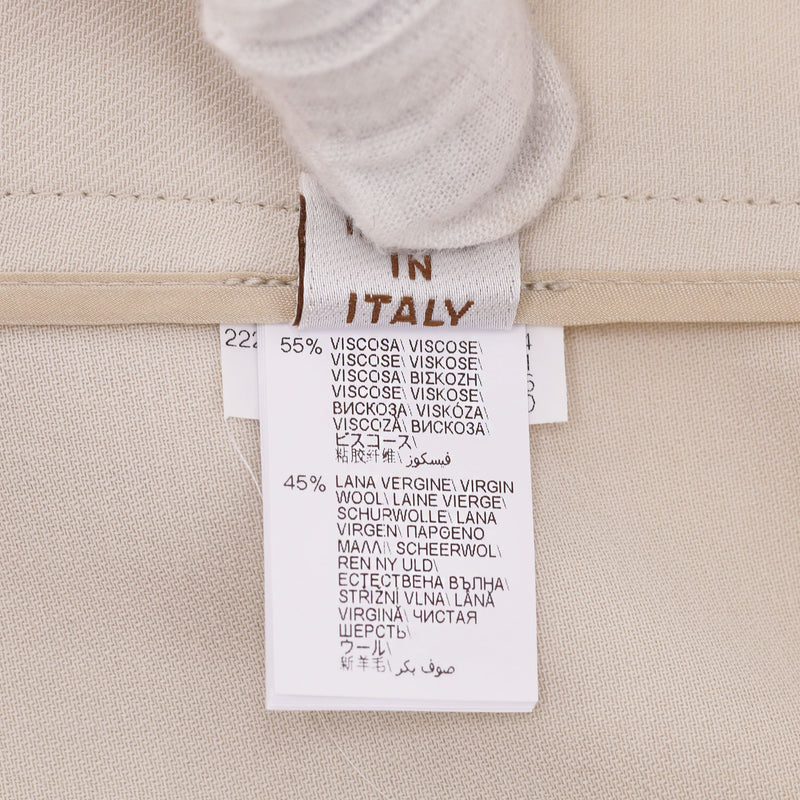 Brunello Cucinelli Wool Blend Wide Leg Trousers. Size 38IT