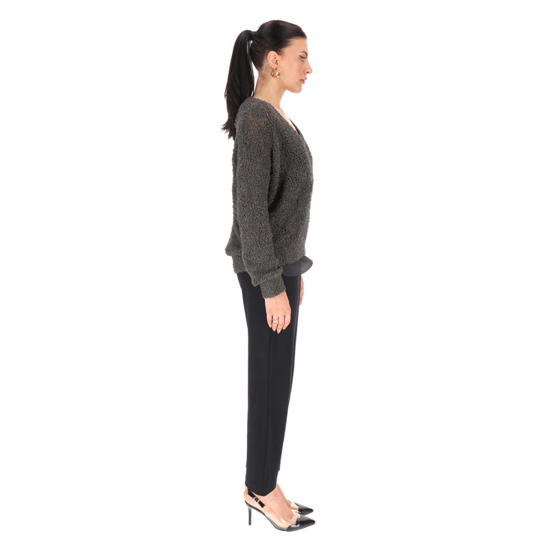 Brunello Cucinelli  Luxury Cotton & Silk Knitted Top. Size S