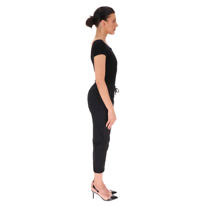 Brunello Cucinelli Cotton Side Stripe Cropped Joggers/Trousers. Size XS