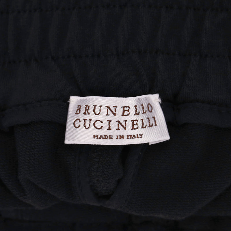 Brunello Cucinelli Cotton Side Stripe Cropped Joggers/Trousers. Size XS