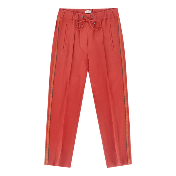 Brunello Cucinelli Virgin Wool Side Stripe Joggers/Trousers. Size 40IT