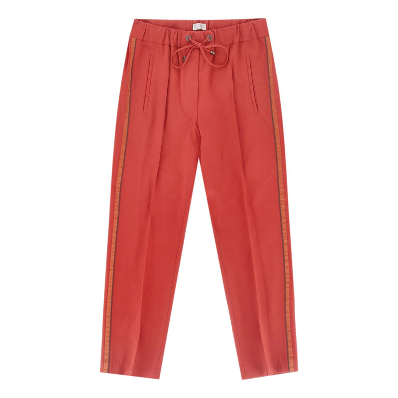 Brunello Cucinelli Virgin Wool Side Stripe Joggers/Trousers. Size 40IT