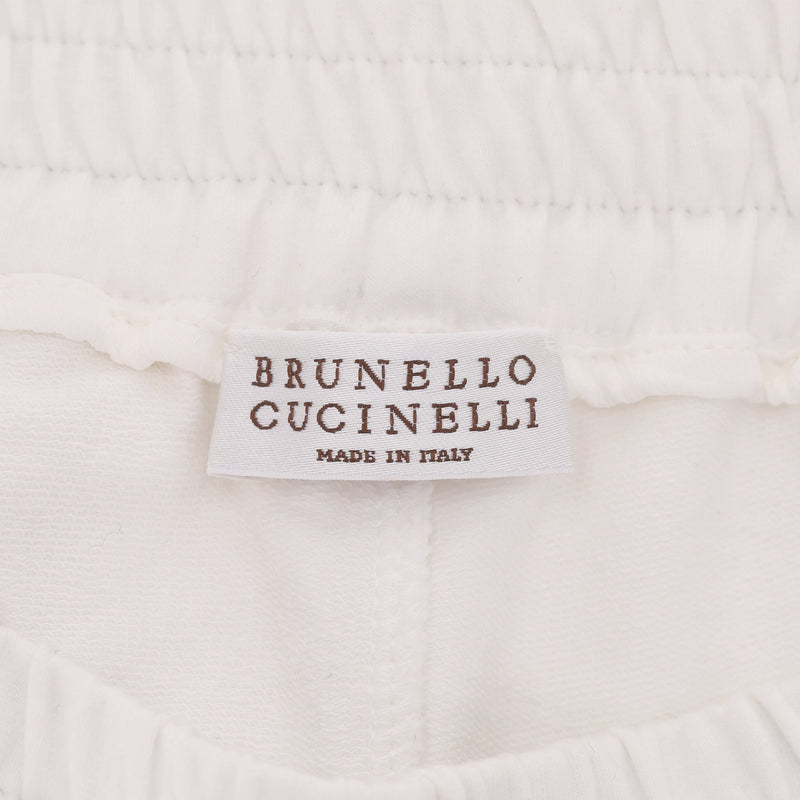 Brunello Cucinelli Cotton Side Stripe Cropped Joggers/Trousers. Size XS