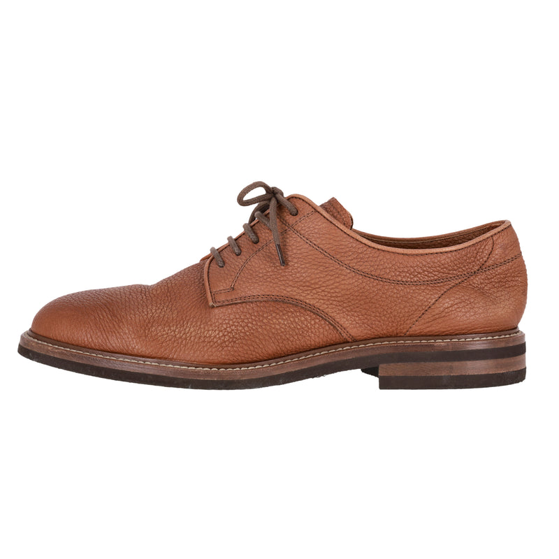 Brunello Cuccinelli Grained Leather Derby Shoes. Size 42