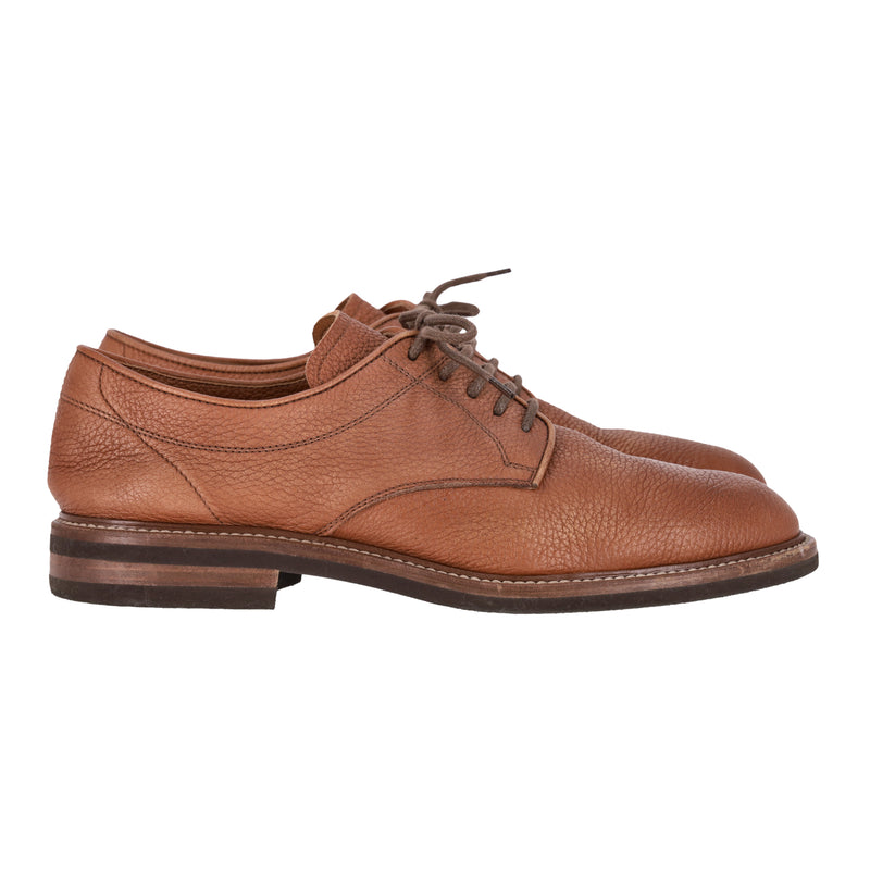 Brunello Cuccinelli Grained Leather Derby Shoes. Size 42