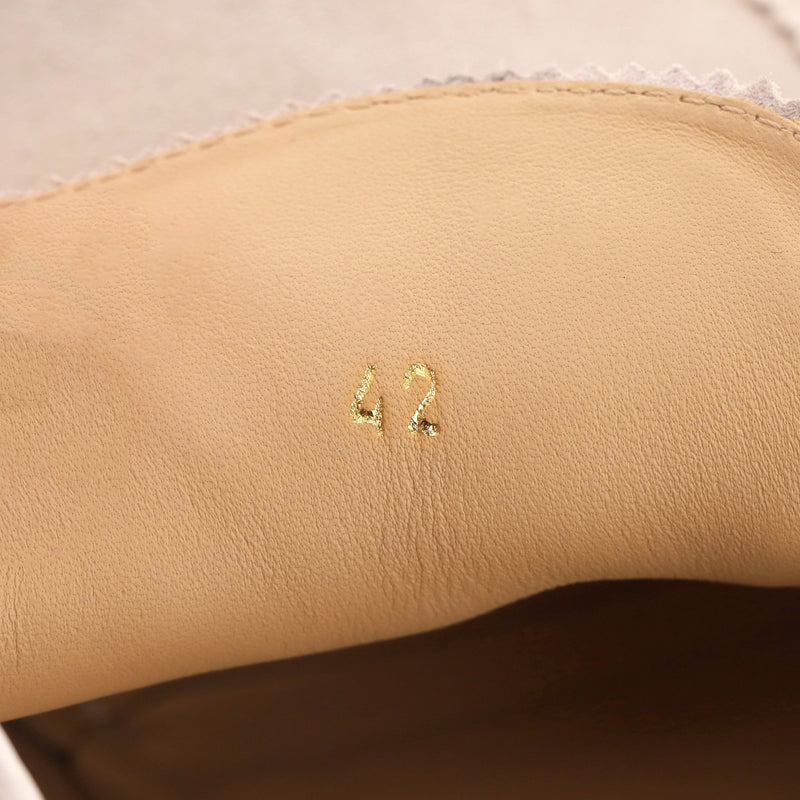 Brunello Cucinelli Perforated Suede Derby Shoes. Size 42