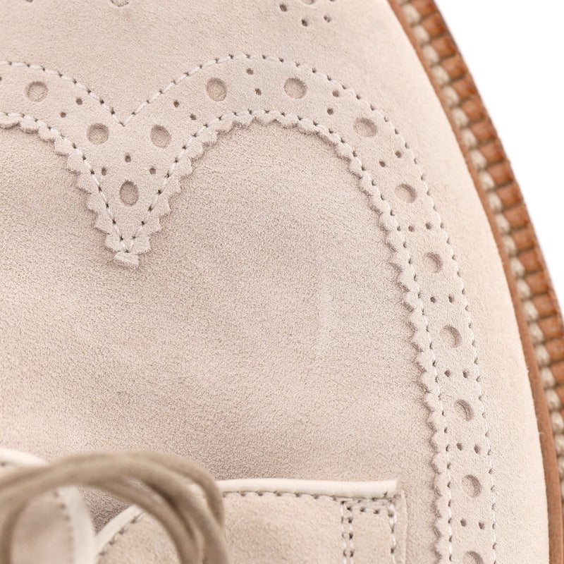 Brunello Cucinelli Perforated Suede Derby Shoes. Size 42