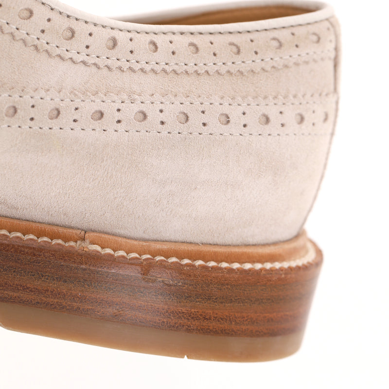 Brunello Cucinelli Perforated Suede Derby Shoes. Size 42