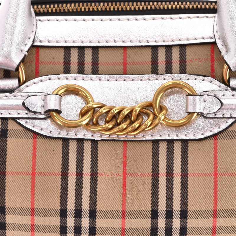 Burberry 1983 Nova Check Chain Link Bowling Bag