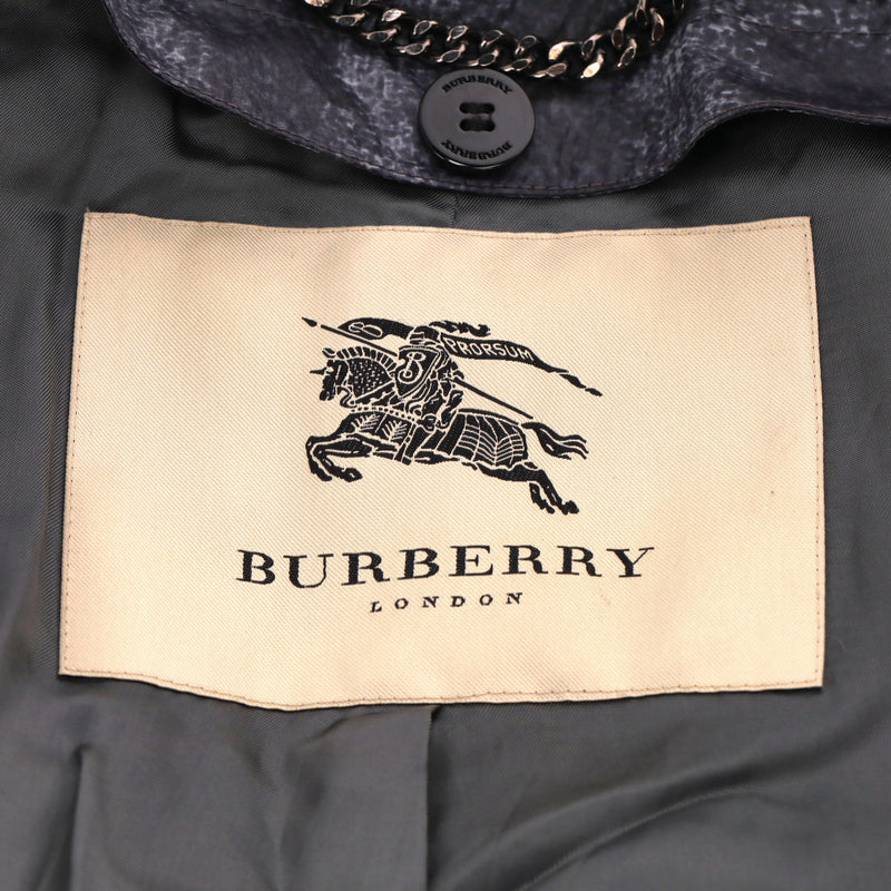 Burberry London Checked Trench Coat. Size 8UK