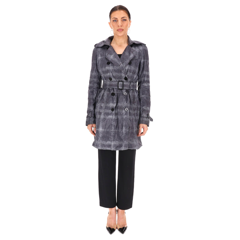 Burberry London Checked Trench Coat. Size 8UK