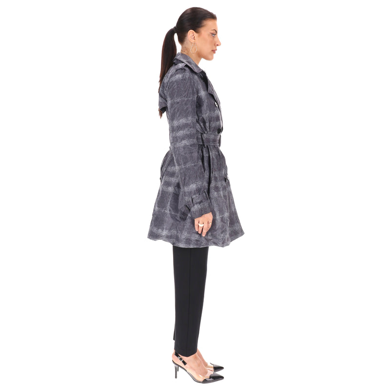 Burberry London Checked Trench Coat. Size 8UK