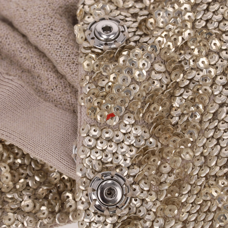 Burberry Cotton Sequin Embellished Cardigan. Size S