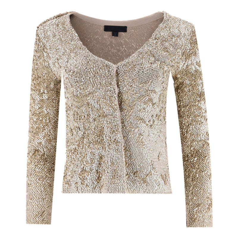 Burberry Cotton Sequin Embellished Cardigan. Size S