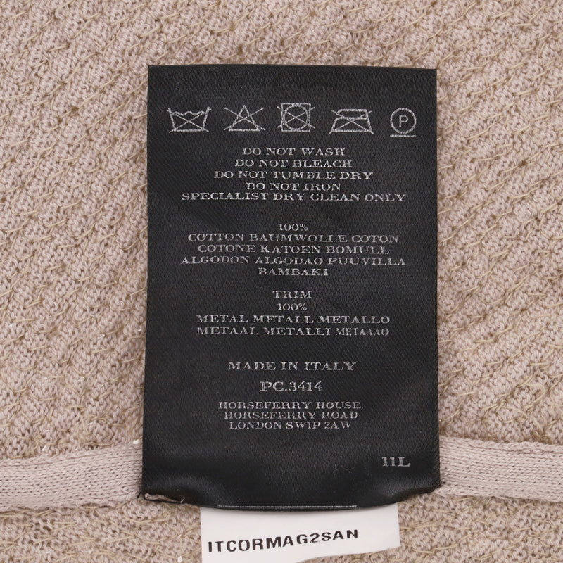 Burberry Cotton Sequin Embellished Cardigan. Size S