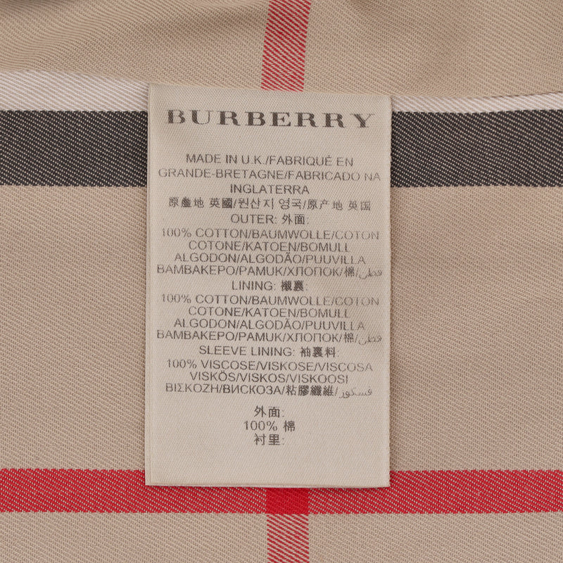 Burberry Mid-Length Kensington Trench Coat. Size 4UK