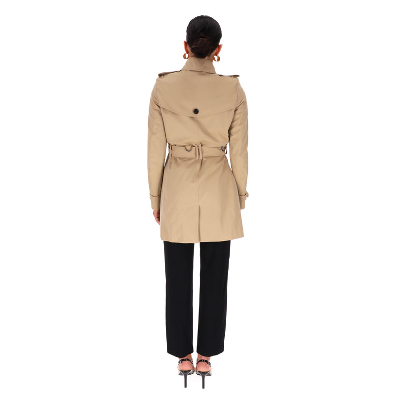 Burberry Mid-Length Kensington Trench Coat. Size 4UK