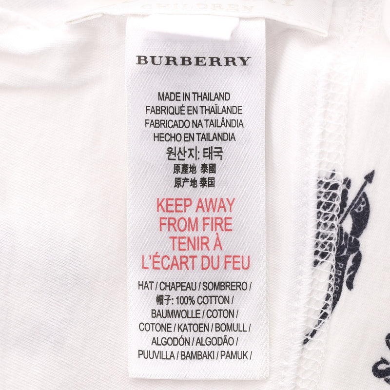 Burberry Baby Cotton Logo Beanie Hat. Size XXS