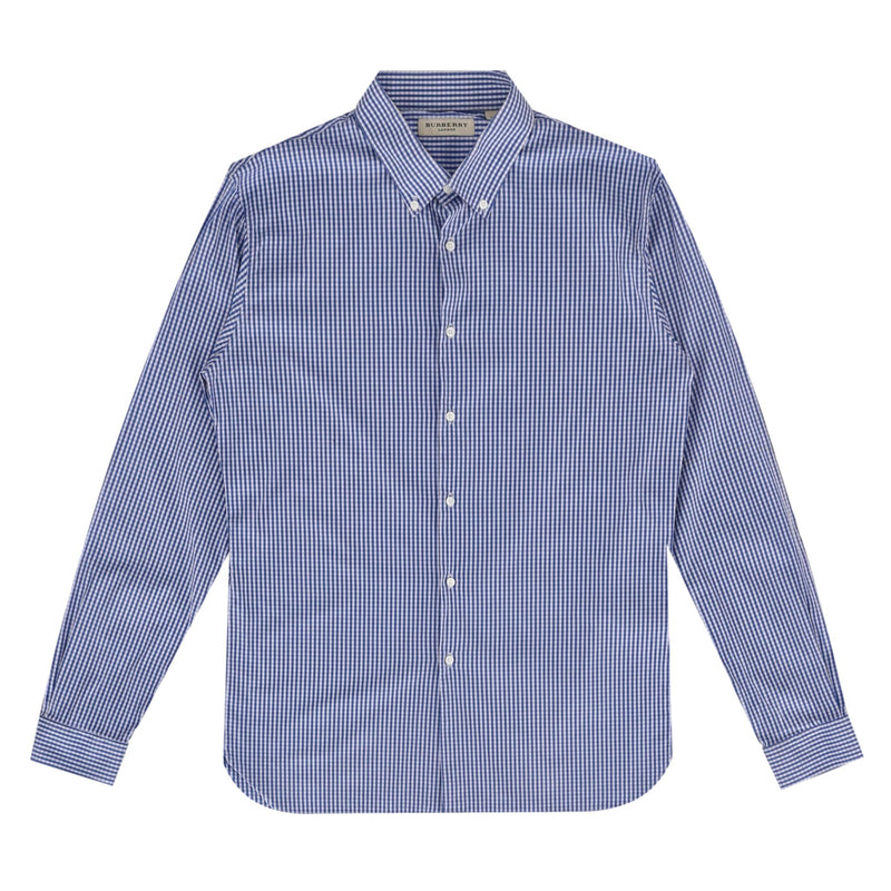 Burberry London Gingham Check Cotton Shirt. Size 42FR