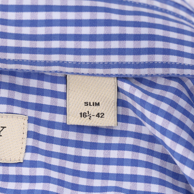 Burberry London Gingham Check Cotton Shirt. Size 42FR