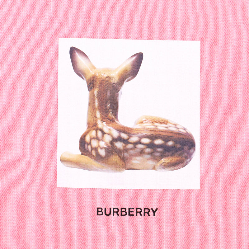 Burberry Deer Print Cotton Oversized Hoodie. Size S