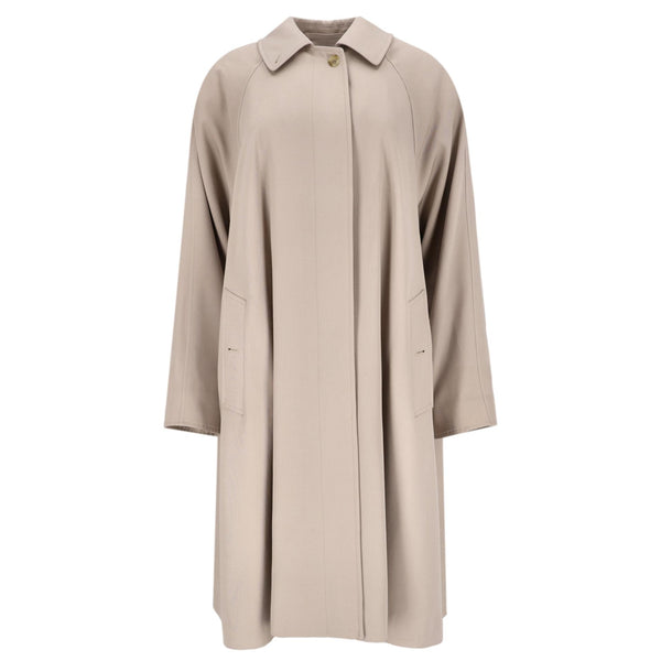 Burberrys Vintage Virgin Wool & Alpaca Blend Coat. Size L