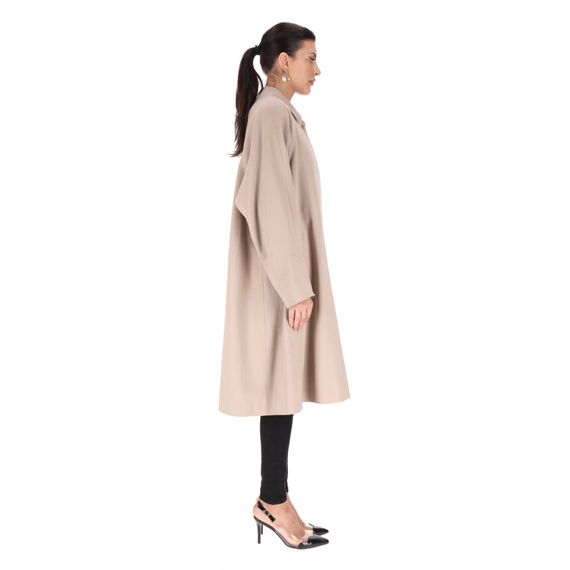 Burberrys Vintage Virgin Wool & Alpaca Blend Coat. Size L