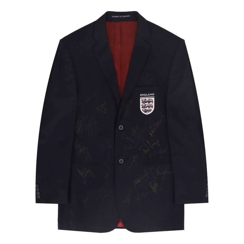 2002 World Cup England Squad Official Tour Suit - Hand Signed By All Players