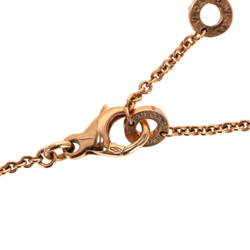 Bvlgari B.Zero1 Pendant Chain Necklace In 18k Rose Gold