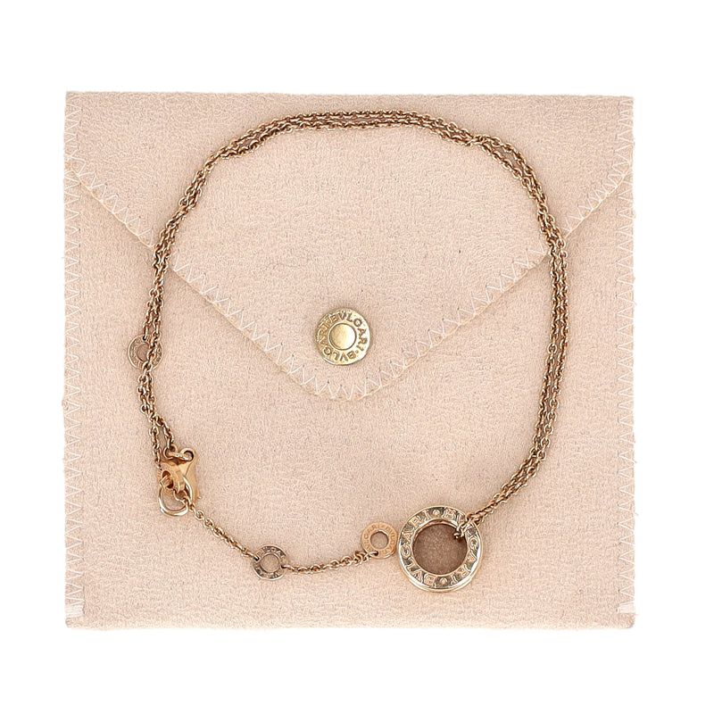 Bvlgari B.Zero1 Pendant Chain Necklace In 18k Rose Gold