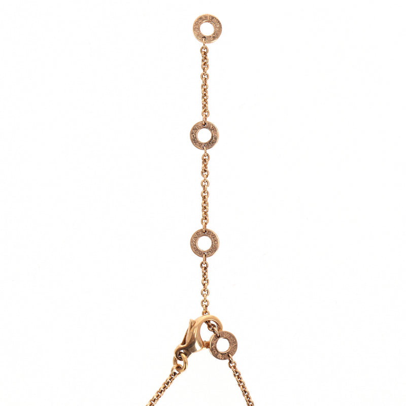 Bvlgari B.Zero1 Pendant Chain Necklace In 18k Rose Gold