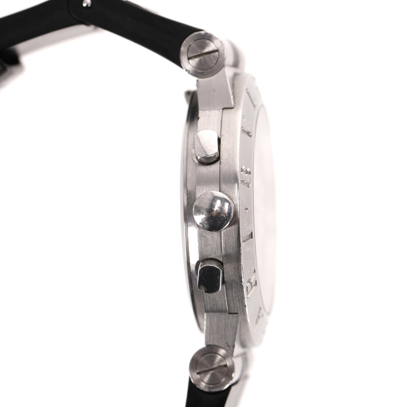 Bvlgari Diagono Chronograph Stainless Steel Watch With A Ceramic Strap