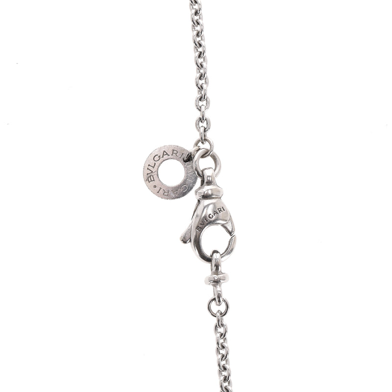 Bvlgari B.Zero1 Pendant Chain Necklace In 18k White Gold