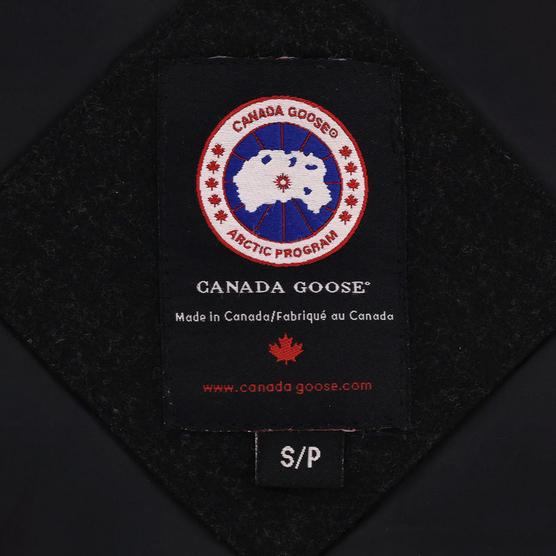Canada Goose & Loro Piana Wool & Down Bomber Jacket With Coyote Fur Trim. Size S